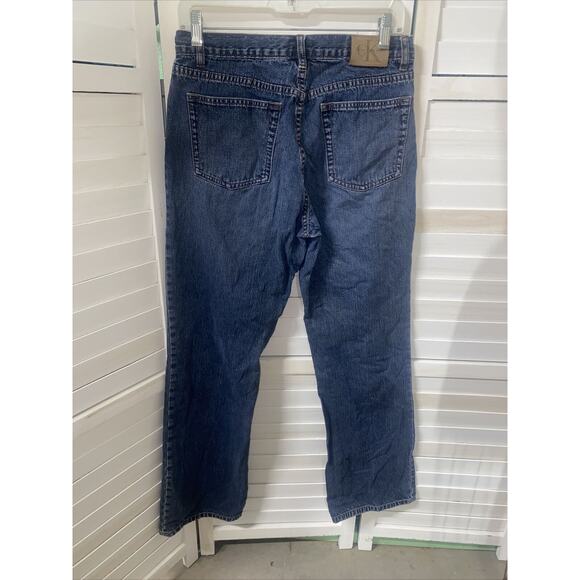 Vintage 90s Y2K Calvin Klein Blue Jeans High Rise Size 8 100% Cotton - Picture 6 of 7